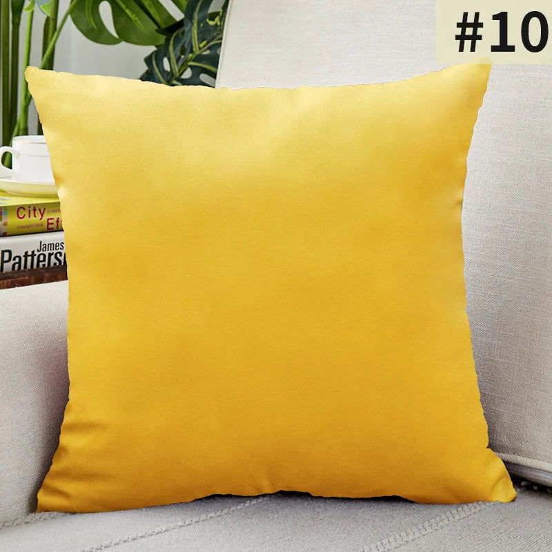 Velvet Cushion Cover Solid Color Throw Pillow Covers for Living Room Sofa Decorative Pillow Home Decor Pillowcase